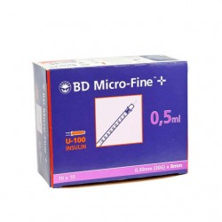 BD Micro-Fine+ Penkanyle 0,5 ml 30G, jednorazová striekačka, 100 ks