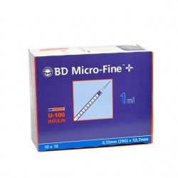 BD Micro-Fine+ Penkanyle 1 ml 29G, jednorazová striekačka, 100 ks