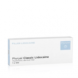 Pluryal Classic Lidokain, hyaluronzuur filler, rimpelbehandeling, lipvorming, 1 x 1ml