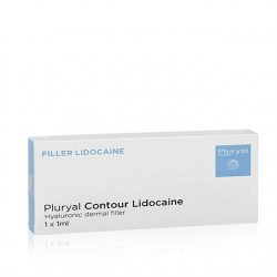 Pluryal Contour Lidocaine, umplutură cu acid hialuronic, conturare și modelare, 1 x 1 ml