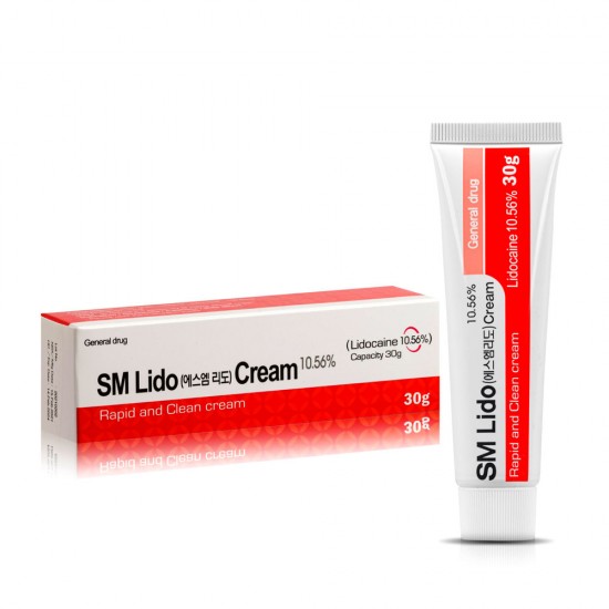 SM Lido, Lidocain-Creme, betäubende Hautcreme, 30 g