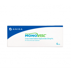 Monovisc, hyaluronic acid filler, treatment of joint pain caused by osteoarthritis, 1 x 4ml